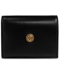 Versace - Leather Wallet With Medusa Head - Lyst