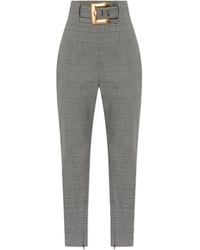 Balmain - Houndstooth Pattern Trousers - Lyst