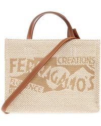 Ferragamo - 'Sign Small' Shopper Bag - Lyst