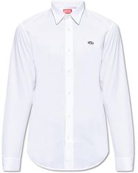 DIESEL - ‘S-Benny-A’ Shirt With Logo - Lyst