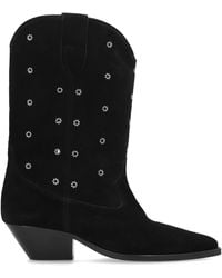 Isabel Marant - Suede Heeled Ankle Boots "Duerto" - Lyst