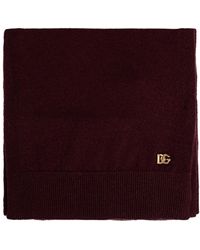 Dolce & Gabbana - Cashmere Scarf With Applique - Lyst