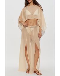 Balmain - Silk Beach Trousers With Monogram - Lyst