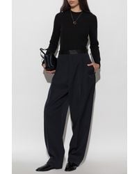 Jil Sander - Wool Sweater With A Crew Neck - Lyst