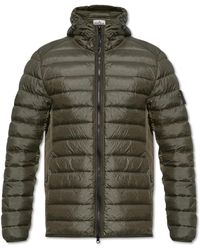 Stone Island - Down Jacket Loom Woven Chambers Nylon Down-Tc - Lyst
