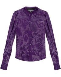 DSquared² - Transparent Shirt With Decorative Pattern - Lyst