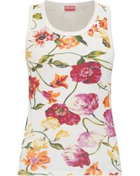 KENZO - Top With Floral Motif - Lyst