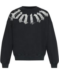 Palm Angels - Cotton Sweatshirt With Print - Lyst