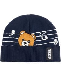 Moschino - Cap With A Distinctive Bear Motif - Lyst