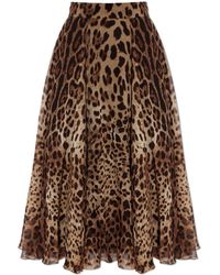 Dolce & Gabbana - Silk Skirt - Lyst