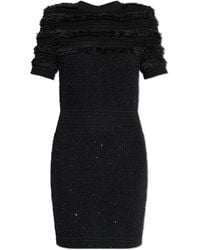 Balmain - Dress With Shimmering Sequins - Lyst