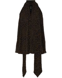 ROTATE BIRGER CHRISTENSEN - Top With Tie Detail - Lyst