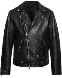 AllSaints - Leather Jacket Milo - Lyst
