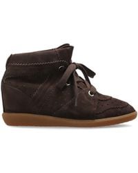 Isabel Marant - "Bobby" Suede Wedge Shoes - Lyst