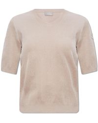 Moncler - Sweater With Short Sleeves, - Lyst