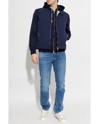 Eleventy - Insulated Vest With A Stand-Up Collar - Lyst