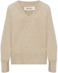 Rohe - Wool V-Neck Sweater - Lyst