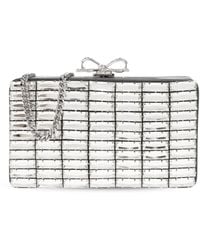 Self-Portrait - Clutch Bag With Shimmering Crystals - Lyst