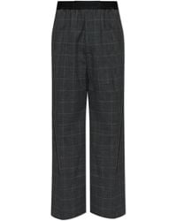 Balenciaga - Wool Wide-Leg Trousers - Lyst