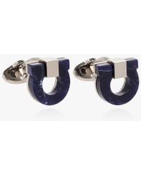 Ferragamo - Logo-Shaped Cuff Links - Lyst