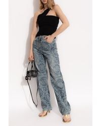 Versace - Top With Bare Shoulder - Lyst