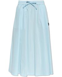 KENZO - Skirt With Logo Patch - Lyst