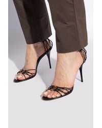 Saint Laurent - 'babylone' Heeled Sandals, - Lyst