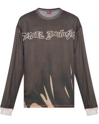 DIESEL - Long-Sleeve T-Shirt 'T-Boxt-Ls-Show' - Lyst