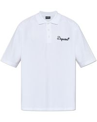 DSquared² - Polo With Embroidered Logo - Lyst