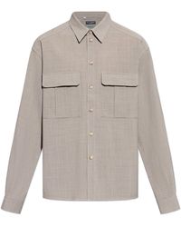 Dolce & Gabbana - Wool Shirt With Pockets - Lyst