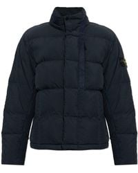 Stone Island - Puffer Jacket With Hood - Lyst