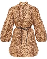 Zimmermann - Animal Print Dress - Lyst