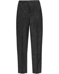 Etro - Wool Pleated Trousers - Lyst