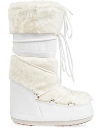 Moon Boot - Snow Boots Icon Faux Fur - Lyst