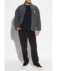 American Vintage - Furry Sweatshirt With Logo Patch - Lyst