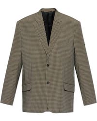 Balenciaga - Checked Pattern Blazer - Lyst
