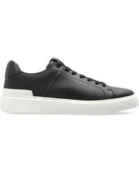 Balmain - "B-Court" Leather Sneakers - Lyst
