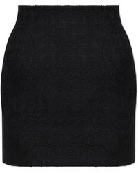 McQueen - Tweed Skirt With Sewn-In Hip Pads - Lyst