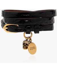 Alexander McQueen - Leather Bracelet, - Lyst