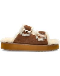 EMU - Suede 'Cabello' Platform Slides - Lyst