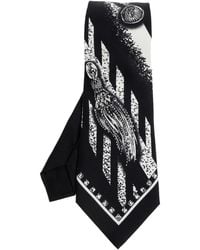 Versace - Silk Tie With "Formula 6" Print - Lyst