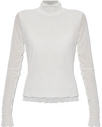 Ganni - Top With A Turtleneck - Lyst