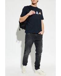 Paul Smith - T-Shirt With A Colorful Print - Lyst