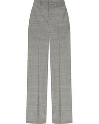 Balmain - Wool Trousers With Houndstooth Pattern - Lyst