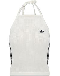 adidas Originals - Top With Exposed Shoulders - Lyst