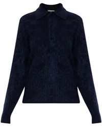 forte_forte - Cashmere Long-Sleeve Polo Shirt - Lyst