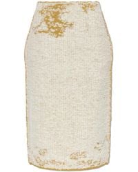 Maison Margiela - Skirt With Decorative Weave - Lyst