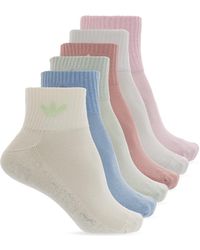 adidas Originals - Six-Pack Of Socks - Lyst