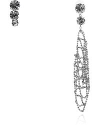 Isabel Marant - Long Earrings With Shimmering Crystals - Lyst