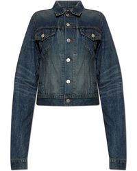 Balenciaga - Denim Jacket With Vintage Effect - Lyst